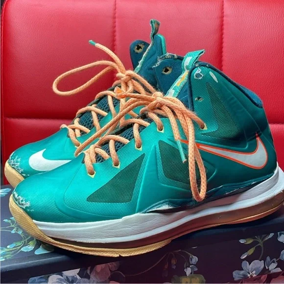 🌴🔥Nike LeBron X Miami Dolphins - Picture 3 of 9